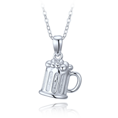 MINET Srebrny naszyjnik piwo