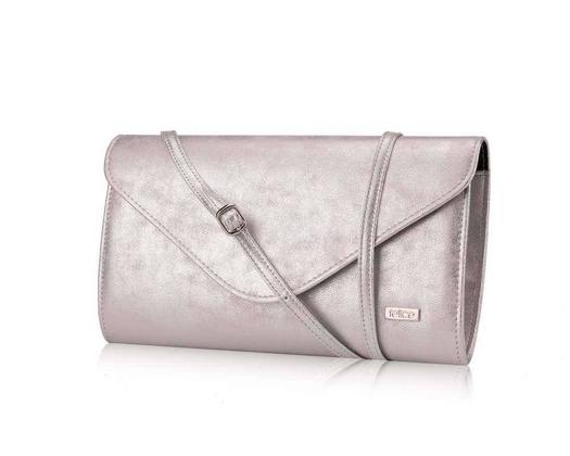 Damska kopertówka Felice F26 srebrna - min. zamówienie 20 / 50 / 100 szt.