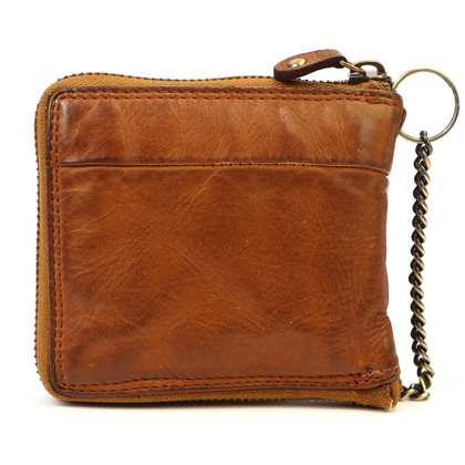 Skórzany damski portfel Gregorio WASH 104B camel-2