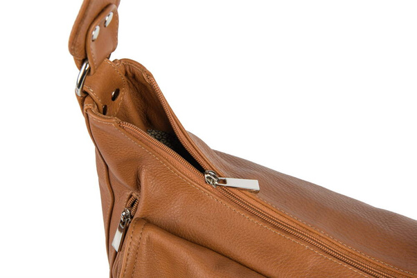 Torebka skórzana na ramię KEMER VOOC EP20 Camel