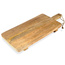 Deska kuchenna drewniana do krojenia serwowania z uchwytem na nóżkach 50,2x21x5 cm