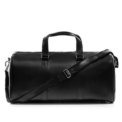 Torba podróżna za skóry naturalnej BRØDRENE smooth leather R20 czarny - min. zamówienie 20 / 50 / 100 szt.