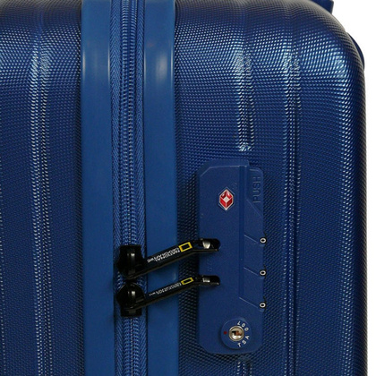 Mała kabinowa walizka NATIONAL GEOGRAPHIC Pulse Niebieska