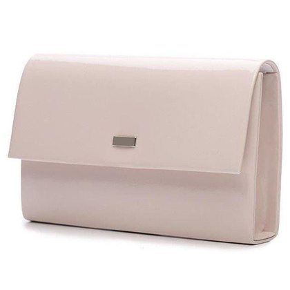 Torebka wizytowa damska KEMER SOLIER F13 Jasno Różowa Lakierowana - min. zamówienie 20 / 50 / 100 szt.