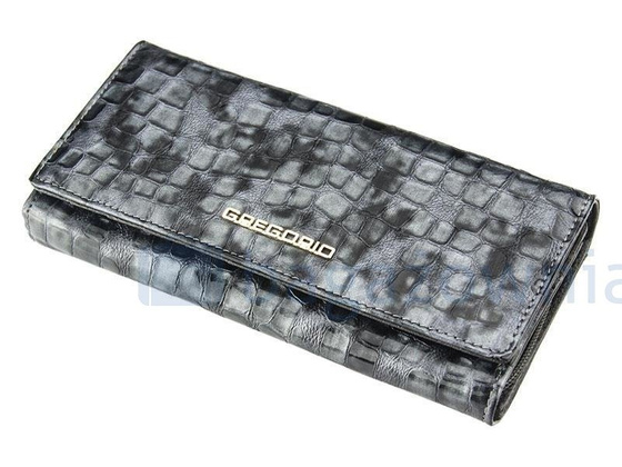 Portfel damski skórzany PELLUCCI FS-106 Niebieski