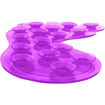 Podkładki antypoślizgowe z przyssawkami stopy fioletowe zestaw 4 szt.