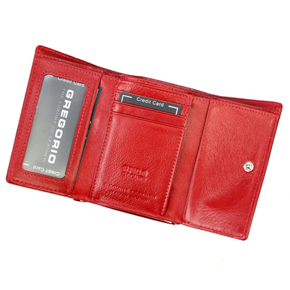 Portfel damski skórzany PELLUCCI CB-117 Czerwony