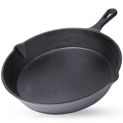 Patelnia żeliwna okrągła talerz żeliwny 25 cm indukcja