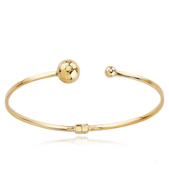 MINET Złota solidna bransoletka z kulkami Au 585/1000 3,55g