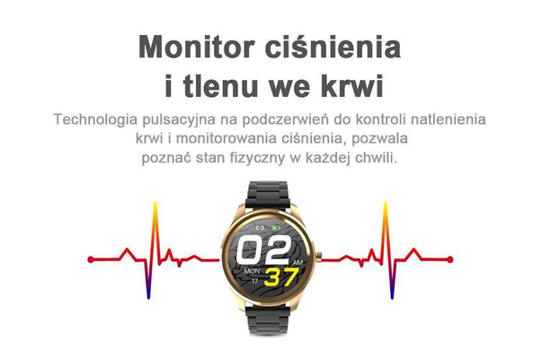 Zegarek Męski SMARTWATCH G.Rossi + Dodatkowy pasek SW012-5