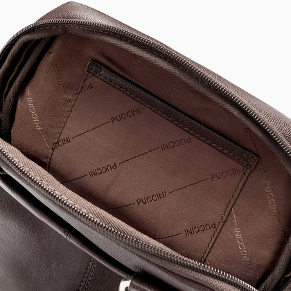 Torba na ramię skórzana PUCCINI COMO CO1924 2 Brązowa