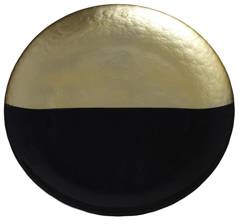 Podtalerz szklany czarno-złoty