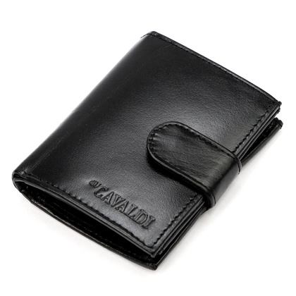 Skorzany portfel meski srednich rozmiarow z systemem RFID