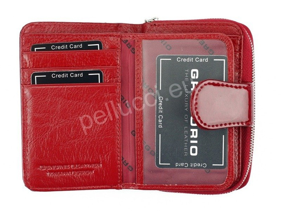 Portfel damski skórzany PELLUCCI PT-115 Czerwony
