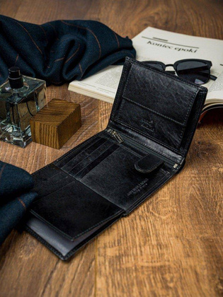 Rewelacyjny Męski Portfel Rovicky Skóra Naturalna