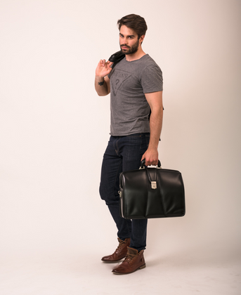 Teczka na laptop McKlein Harrison 17" Czarna