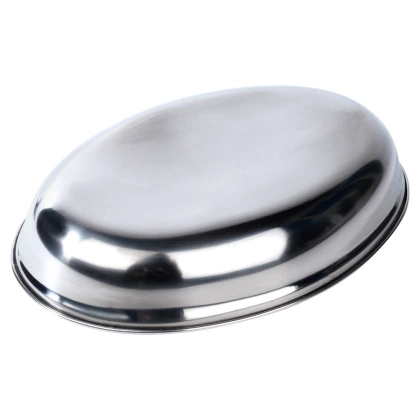 Półmisek owalny stalowy głęboki 25,5x18 cm