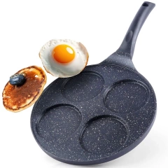 Patelnia do jajek placków pancakes naleśników granitowa GRANDE 27 cm
