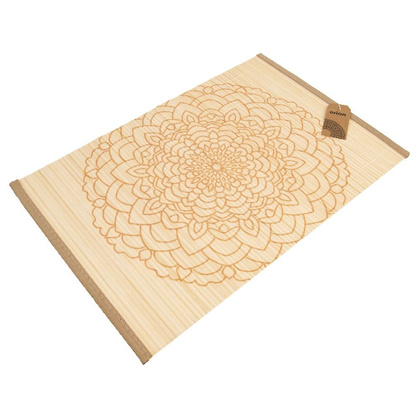 Mata kuchenna na stół bambusowa zwijana mandala 30x45 cm