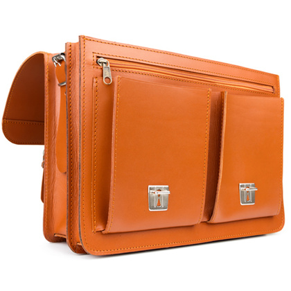 TECZKA SKÓRZANA 2W1 KEMER VOOC Vintage P112 BRĄZOWA