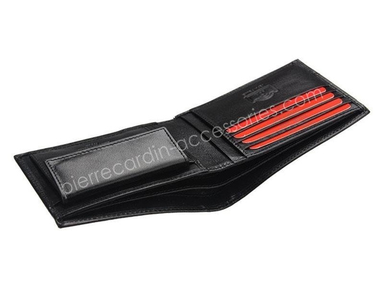 Portfel męski skórzany PIERRE CARDIN YS520.1 8805 RFID Czarny