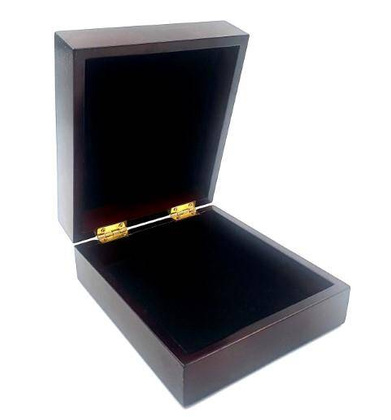 Pudełko prezentowe drewniane 14x16x6,7cm - D349