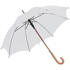 Parasol automatyczny, drewniany NANCY Biały