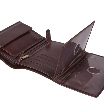 Portfel męski skórzany KEMER M 15/1 Brązowy - min. zamówienie 20 / 50 / 100 szt.