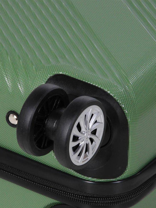 LYS Paris Cali Mała twarda zielona walizka kabinowa na kółkach 45 cm