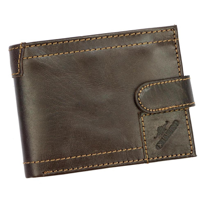 Skórzany męski portfel Charro IASI 1128 czarny