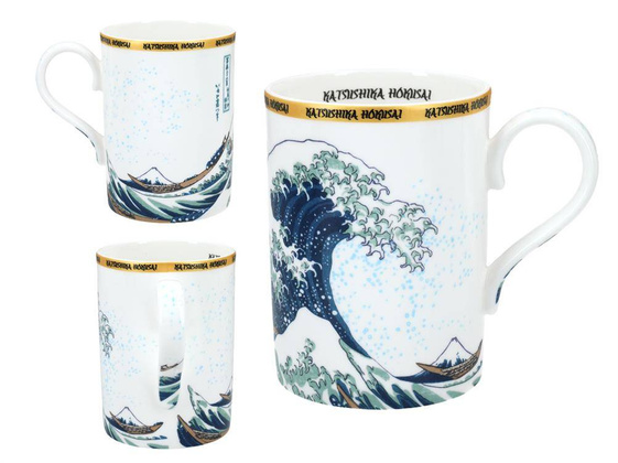 Kubek - K. Hokusai, Wielka fala w Kanagawie (CARMANI)