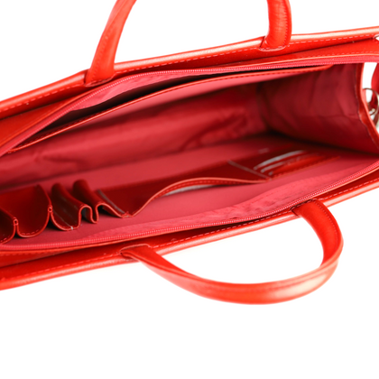 521 Dyplomatka damska pasy - czerwona KEMER