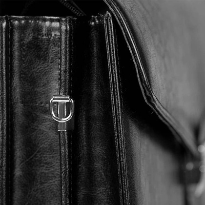 Skórzana teczka męska aktówka na laptopa czarna - Pavone Nero Modena 2195 BL