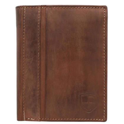 Portfel męski z cieniowanej skóry naturalnej