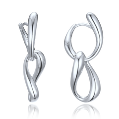 MINET Eleganckie kolczyki srebrne