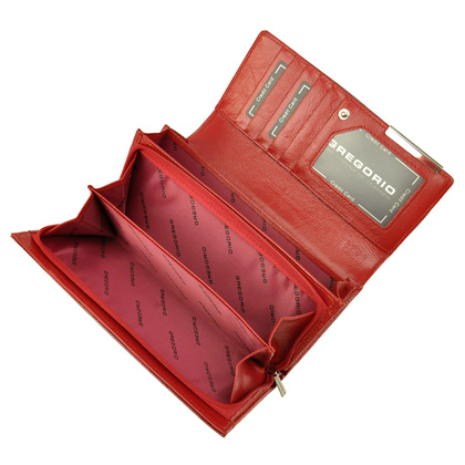 Portfel damski skórzany PELLUCCI BC-121 Czerwony