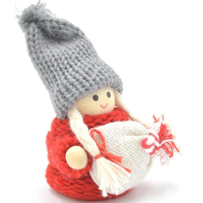 Laleczka dekoracyjna z workiem GIRL