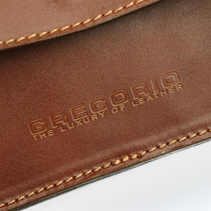 Klasyczna męska saszetka, skóra naturalna