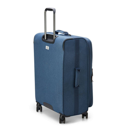 Delsey Maubert 2.0 średnia niebieska miękka walizka na kółkach 69 cm