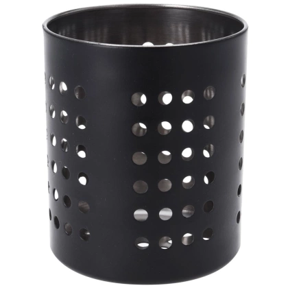 Ociekacz stojak organizer koszyk metalowy czarny na sztućce przybory