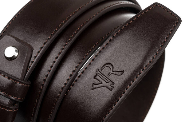 Waski pasek meski handmade ze skory naturalnej licowej