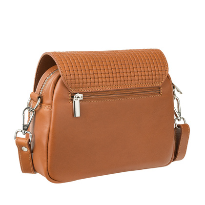 Elegancka listonoszka skórzana Canaletto z tłoczoną klapką – styl i funkcjonalność na co dzień TD655s108T1