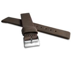 LAVVU Ciemnobrązowy gładki pasek PLAIN z luksusowej skóry Top Grain - 18