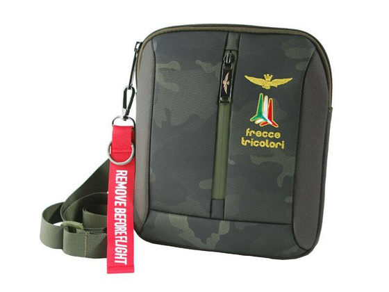 Torba na ramię AERONAUTICA MILITARE Drone Zielona