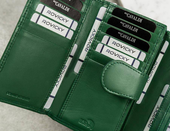 Portfel damski skórzany RD-21-GCL RED MULTI2