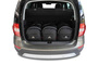 SKODA YETI 2009-2017 TORBY DO BAGAŻNIKA 3 SZT KJUST