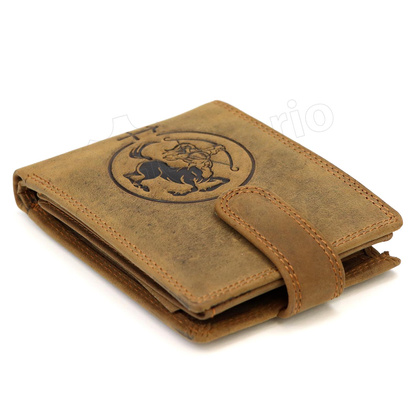 Portfel męski skórzany L895-009 Brązowy