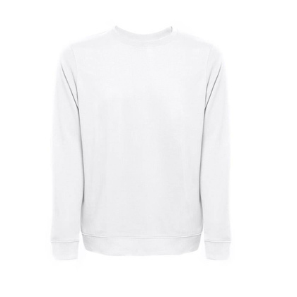 THC COLOMBO WH. Bluza (unisex) z włoskiej frotte bez zapięcia. Kolor biały