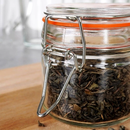 Słoik pojemnik szklany patentowy z klipsem BELA 0,1 l