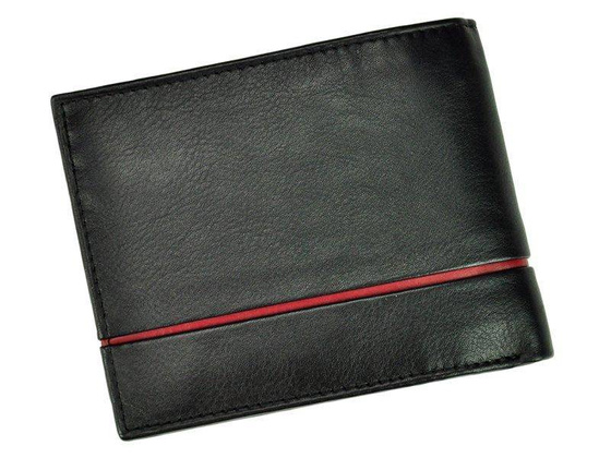 Portfel męski skórzany PIERRE CARDIN SAHARA TILAK15 325 Czarny / Niebieski